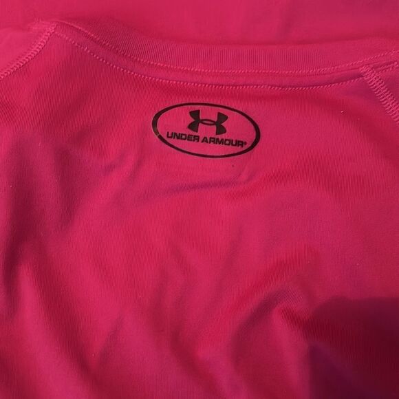 Under Armour Heatgear Loose Coupe Breast Cancer Susan Pink Top Shirt Tee XL - Picture 4 of 5